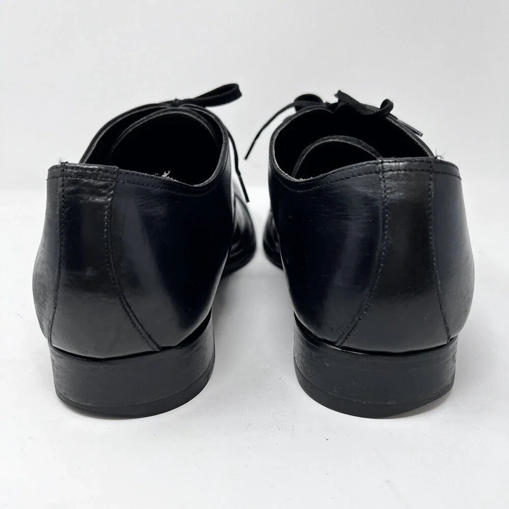To Boot New York Shoes Mens 11 Adam Derrick Black Leather Oxford Cap Toe Dress